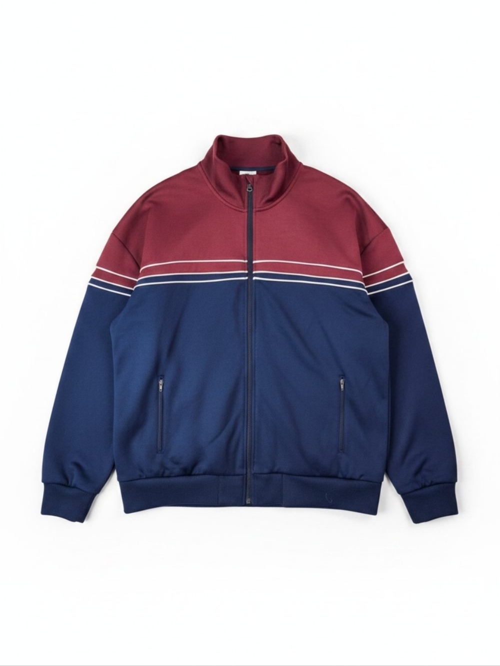 Vintage Norm Thompson Colorblock Full Zip Sweatshirt - XXL